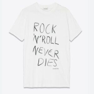 Anine Bing White Graphic Tee